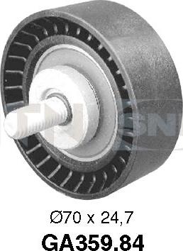 SNR GA359.84 - Pulley, v-ribbed belt autospares.lv