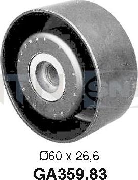 SNR GA359.83 - Pulley, v-ribbed belt autospares.lv