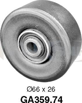 SNR GA359.74 - Pulley, v-ribbed belt autospares.lv