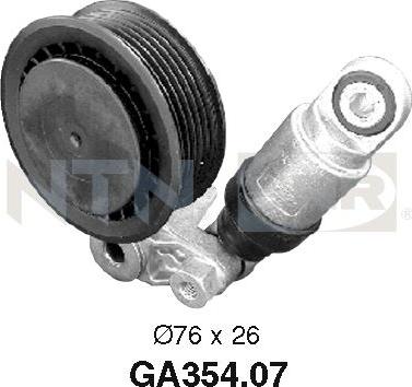 SNR GA354.07 - Pulley, v-ribbed belt autospares.lv