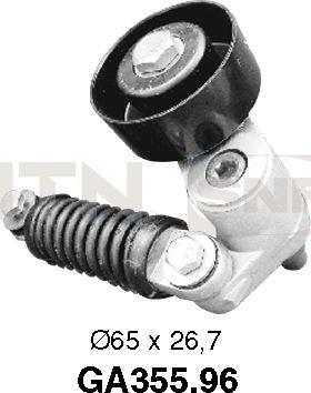 SNR GA355.96 - Pulley, v-ribbed belt autospares.lv