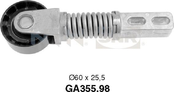 SNR GA355.98 - Pulley, v-ribbed belt autospares.lv