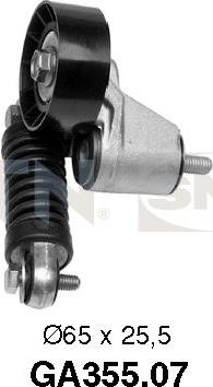 SNR GA355.07 - Pulley, v-ribbed belt autospares.lv