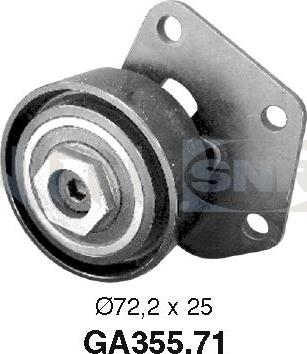 SNR GA355.71 - Pulley, v-ribbed belt autospares.lv