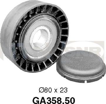 SNR GA358.50 - Pulley, v-ribbed belt autospares.lv