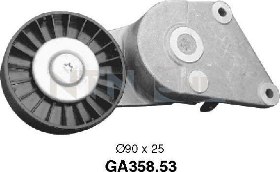 SNR GA358.53 - Pulley, v-ribbed belt autospares.lv