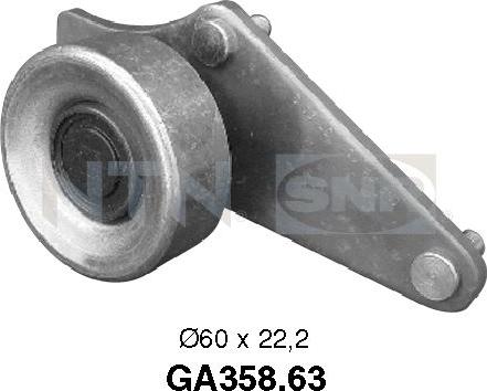 SNR GA358.63 - Pulley, v-ribbed belt autospares.lv