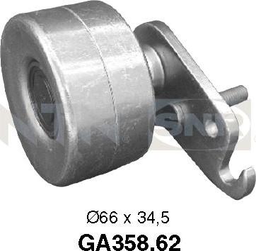 SNR GA358.62 - Pulley, v-ribbed belt autospares.lv