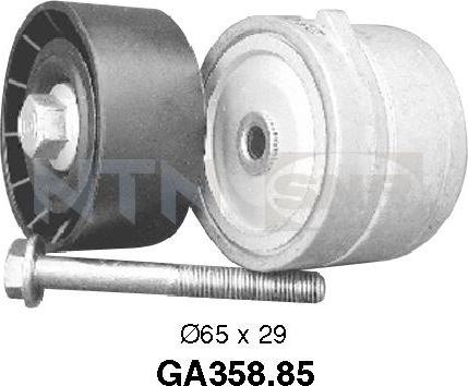 SNR GA358.85 - Pulley, v-ribbed belt autospares.lv