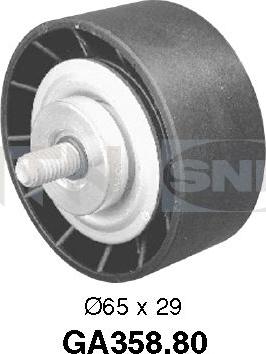 SNR GA358.80 - Pulley, v-ribbed belt autospares.lv