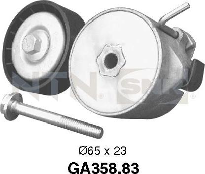 SNR GA358.83 - Pulley, v-ribbed belt autospares.lv