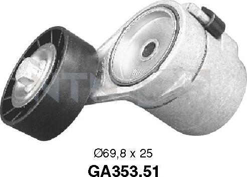 SNR GA353.51 - Pulley, v-ribbed belt autospares.lv