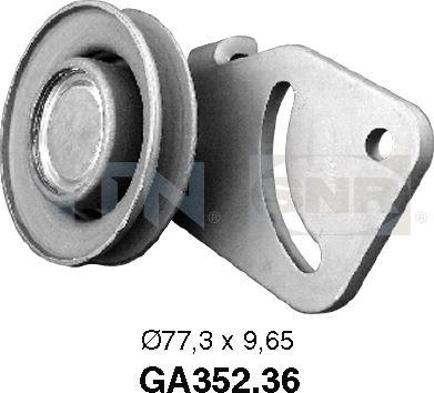 SNR GA352.36 - Pulley, v-ribbed belt autospares.lv