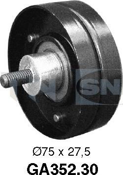 SNR GA352.30 - Pulley, v-ribbed belt autospares.lv