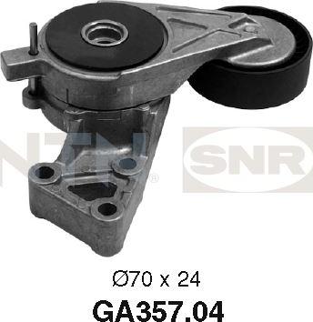 SNR GA357.04 - Pulley, v-ribbed belt autospares.lv