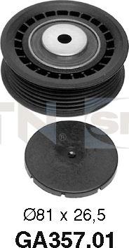 SNR GA357.01 - Pulley, v-ribbed belt autospares.lv