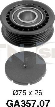 SNR GA357.07 - Pulley, v-ribbed belt autospares.lv