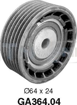 SNR GA364.04 - Pulley, v-ribbed belt autospares.lv