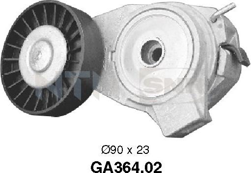 SNR GA364.02 - Pulley, v-ribbed belt autospares.lv