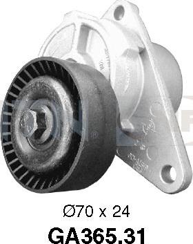 SNR GA365.31 - Pulley, v-ribbed belt autospares.lv