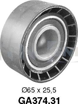 SNR GA374.31 - Pulley, v-ribbed belt autospares.lv