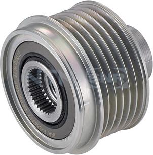 SNR GA755.10 - Pulley, alternator, freewheel clutch autospares.lv