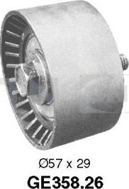SNR GE358.26 - Deflection / Guide Pulley, timing belt autospares.lv