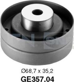 SNR GE357.04 - Deflection / Guide Pulley, timing belt autospares.lv