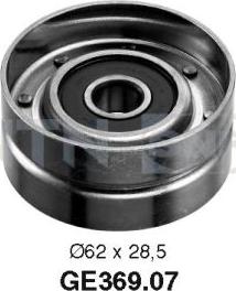 SNR GE369.07 - Deflection / Guide Pulley, timing belt autospares.lv