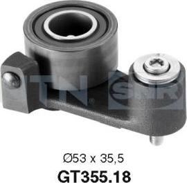 SNR GT355.18 - Tensioner Pulley, timing belt autospares.lv