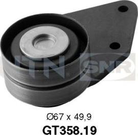 SNR GT358.19 - Tensioner Pulley, timing belt autospares.lv