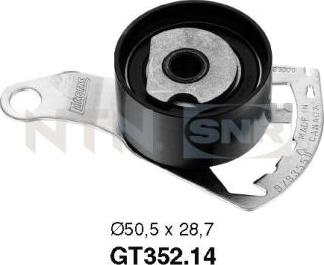 SNR GT352.14 - Tensioner Pulley, timing belt autospares.lv