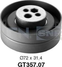 SNR GT357.07 - Tensioner Pulley, timing belt autospares.lv