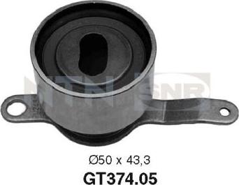 SNR GT374.05 - Tensioner Pulley, timing belt autospares.lv