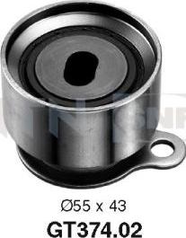 SNR GT374.02 - Tensioner Pulley, timing belt autospares.lv