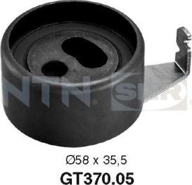 SNR GT370.05 - Tensioner Pulley, timing belt autospares.lv