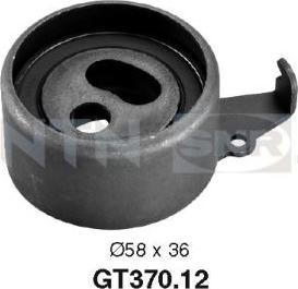 SNR GT370.12 - Tensioner Pulley, timing belt autospares.lv