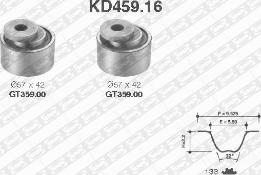 SNR KD459.16 - Timing Belt Set autospares.lv