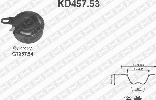 SNR KD457.53 - Timing Belt Set autospares.lv