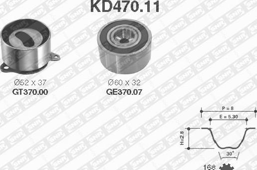 SNR KD470.11 - Timing Belt Set autospares.lv