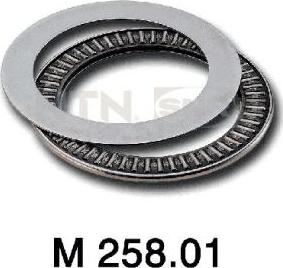 SNR M258.01 - Rolling Bearing, suspension strut support mounting autospares.lv