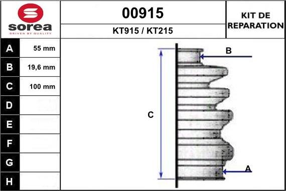 SNRA 00915 - Bellow, drive shaft autospares.lv