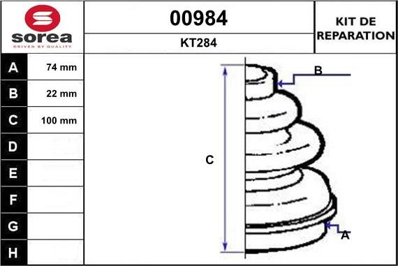 SNRA 00984 - Bellow, drive shaft autospares.lv