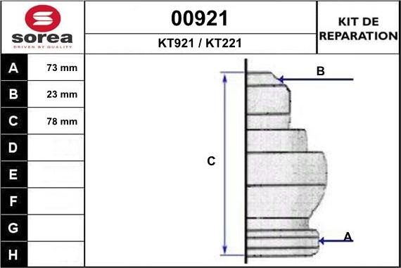 SNRA 00921 - Bellow, drive shaft autospares.lv