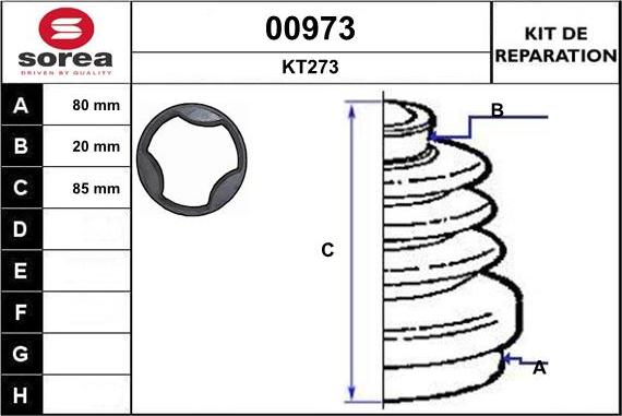 SNRA 00973 - Bellow, drive shaft autospares.lv