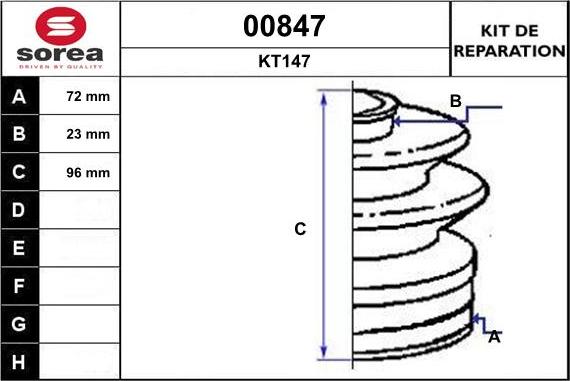 SNRA 00847 - Bellow, drive shaft autospares.lv