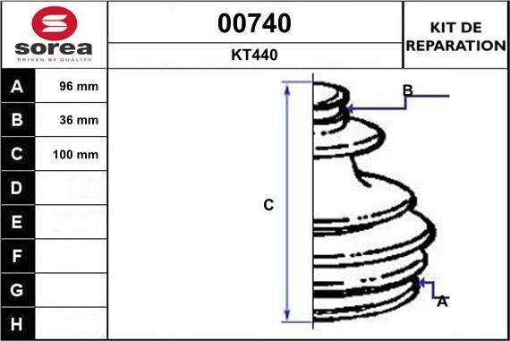 SNRA 00740 - Bellow, drive shaft autospares.lv