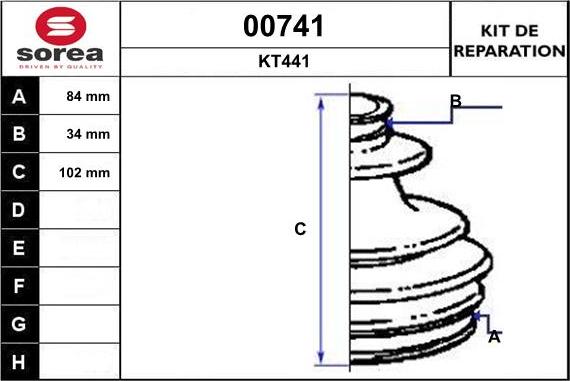 SNRA 00741 - Bellow, drive shaft autospares.lv