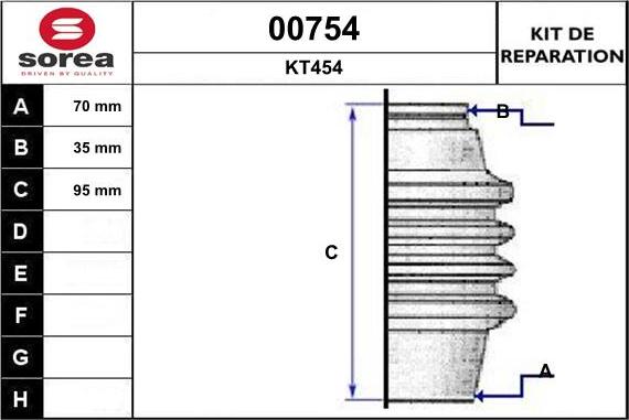 SNRA 00754 - Bellow, drive shaft autospares.lv