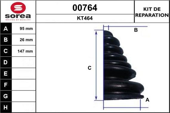 SNRA 00764 - Bellow, drive shaft autospares.lv